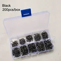 Black-200pcs Hook