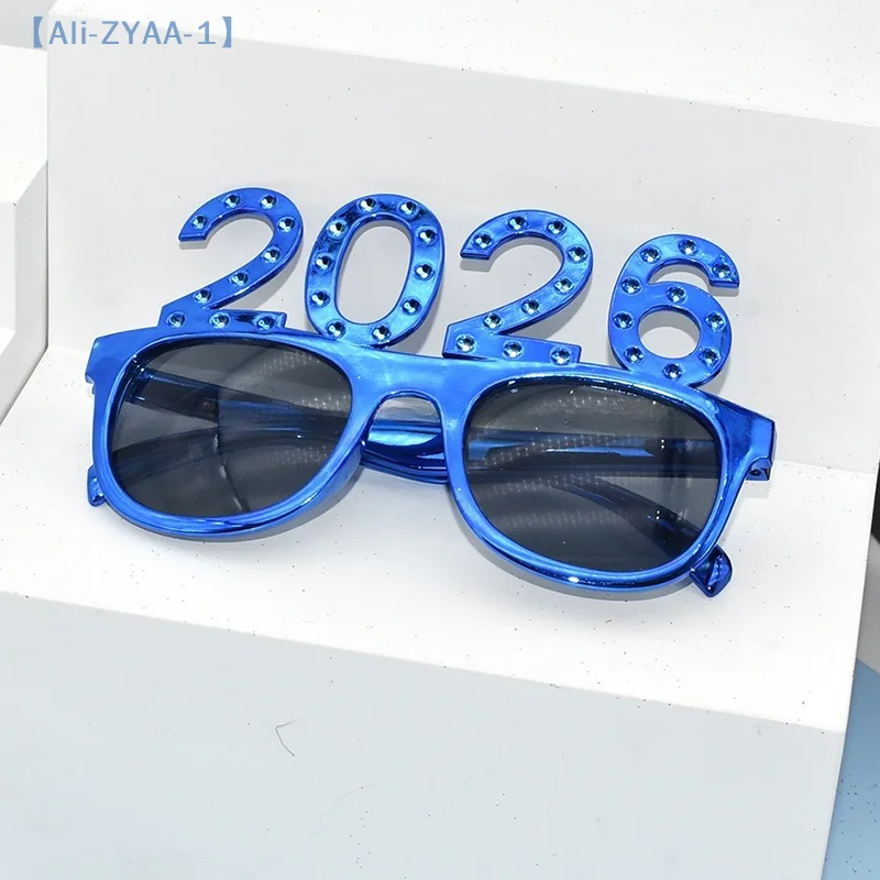 【ZYAA-1】2026 عدد النظارات سنة جديدة سعيدة نظارات بريق النظارات الشمسية تأثيري الدعامة عيد الميلاد حزب الديكور نظارات #5