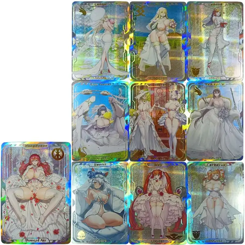 Anime Goddess Story DIY ACG Laser refrying Flash Cards Hoshino Ai Nico Robin Toys for boys carte da collezione regali di compleanno