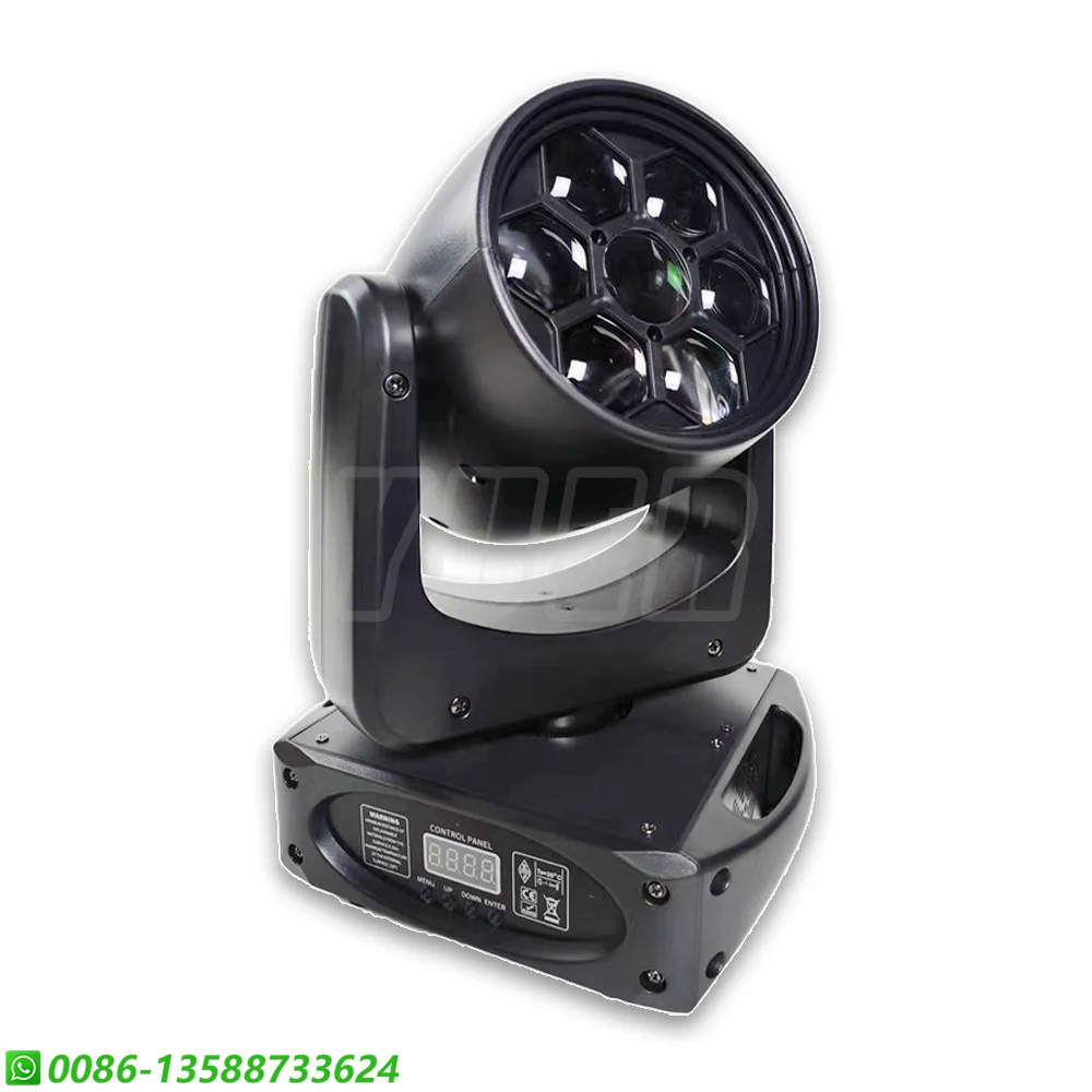 Bee Eye Beam Moving Head Stage Iluminação, Wash Strobe Effect, Casa, Festa de Casamento, Natal DJ Disco, Controle DMX, RGBW, 150W, 2Pcs