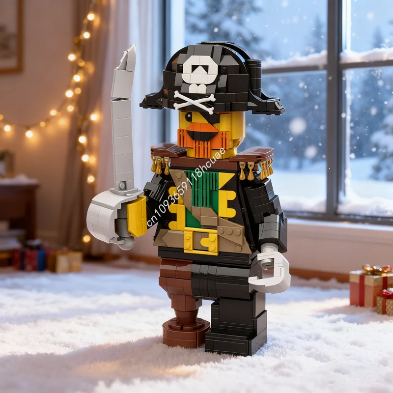 986pcs MOC Redbeard 6 1 Sculpturesed Model Bouwstenen Architectuur DIY Kerstcadeau Creatieve Baksteen Kinderen Speelgoed Verjaardag