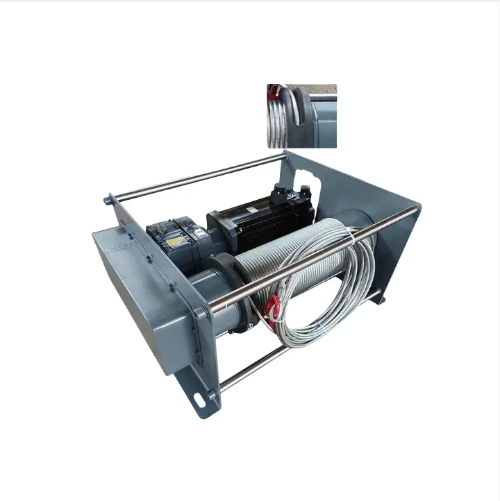 Winches Industrial Electric Large Rope Capacity Servo Brake Motor PLC Programmable Intelligent 3 Tonne Slow Speed Winches