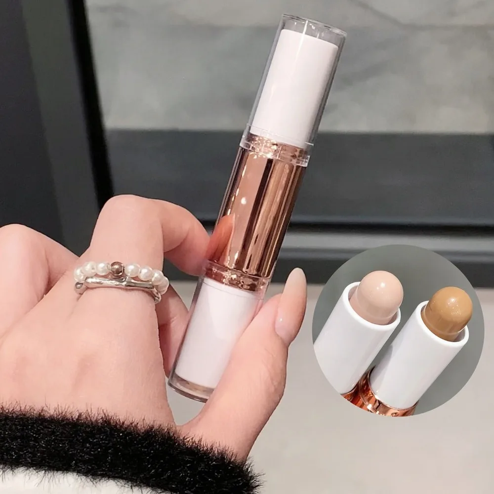 2 in 1 Dual Head Highlight Contouring ปากกา Double-ended Highlighter Stick คอนซีลเลอร์ Contour Stick V Face สามมิติ