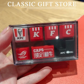 KFC Keycap teclado mecánico modelo Anime dibujos animados periférico juguete conjunto colección adornos Fans regalos