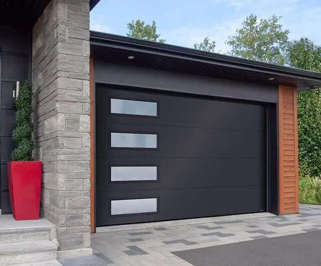

Modern Electric Automatic Lift Garage Door with Aluminum Alloy & Tempered Frosted Glass Features Anti-Theft Design Garage Doors