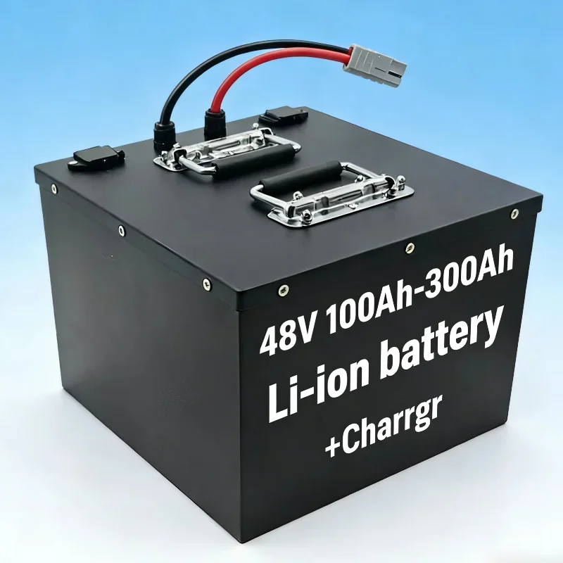 

Li-ion Deep Cycle Battery 48V 100Ah-300Ah | Solar Panel System UPS Backup Power | Compatible with 10KW 18KW Inverter Telecommuni
