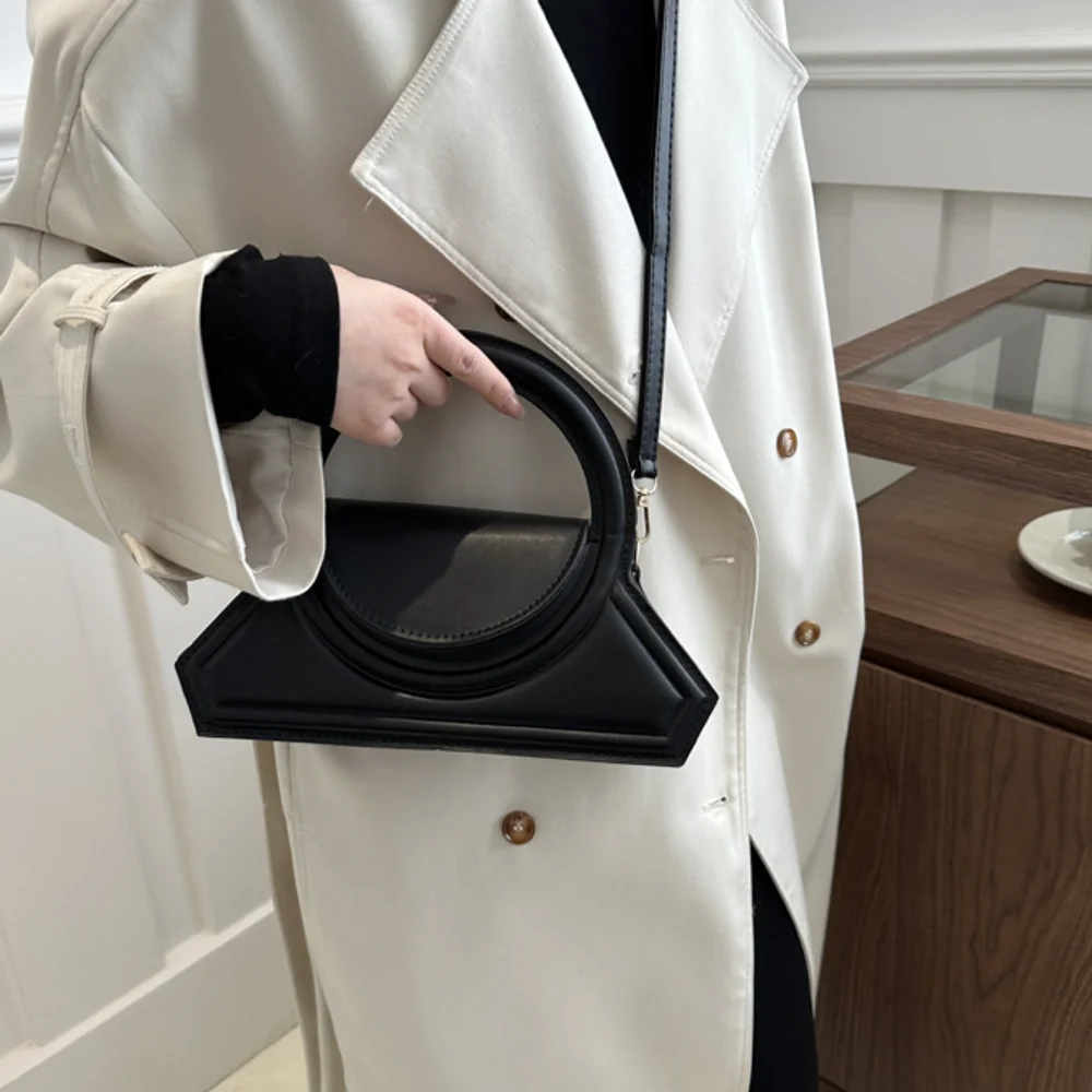 Solid Color Pu Leather Elegant - đánh giá và giá Leather Work Bag