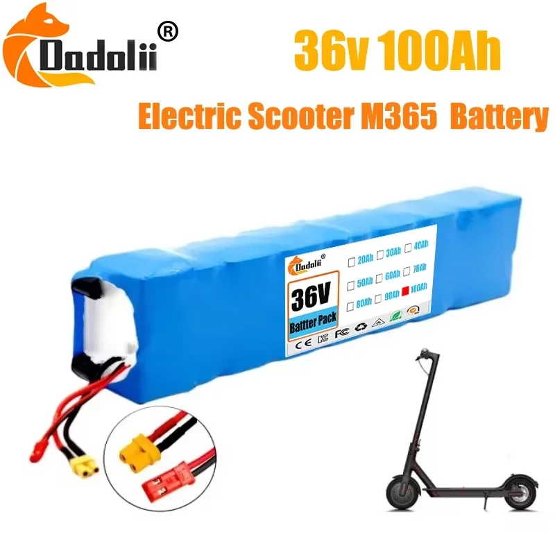

2025 New 10S3P 36V 100000mAh 36v Electric Scooter Battery Pack 18650 Lithium M365 Electric Scooter 36v Battery Scooter