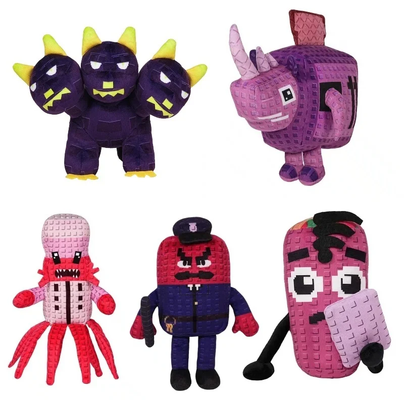 2026 Nuovo 77 Piante Vs Brainrots Peluche Cane Mostro Con Tre Teste WL Bambola di Pezza Carino Ruba Un Brainrot Bambola Giocattolo Per I Regali Del Capretto