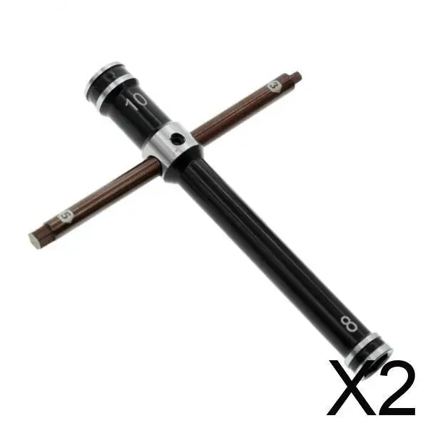 

Metal RC Model Repair Tool Cross Wrench Socket Adjustable Spanner Set for Electric RC Car and Truck Wheel Repairs