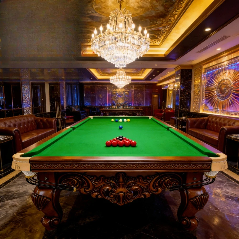 European Elegant Snooker Billiard Set High-end Billiard Table Pool Table Commercial