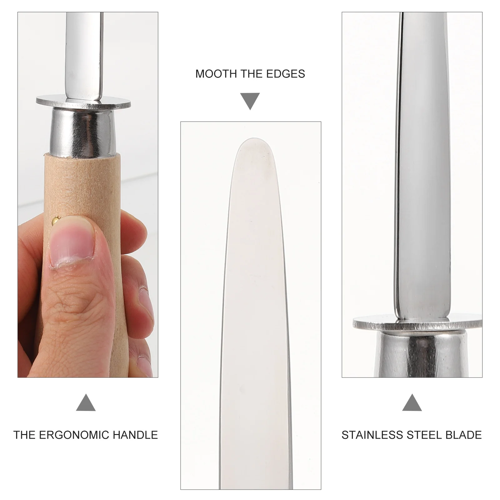 

1Pcs Stainless Steel Oyster Cutter Premium Kitchen Supply Oyster Opener Comfortable Handle Seafood Sheller Shucking Tool