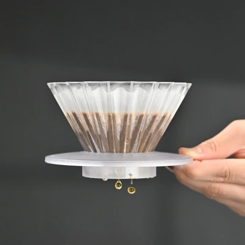 1-2 porsi luar ruangan penyeduhan kopi Filter cangkir Set Resin Origami cangkir penyaring kue Drip cangkir penyaring peralatan Barista