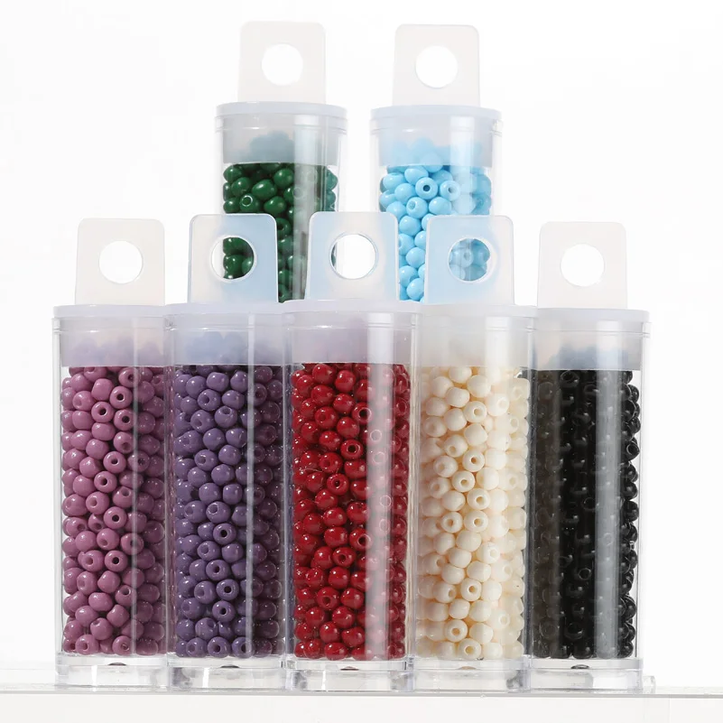 5pcs Transparent Cylindrical Plastic Bottle Loose Beads Storage PS Material Capacity 10g For DIY Beads Storage