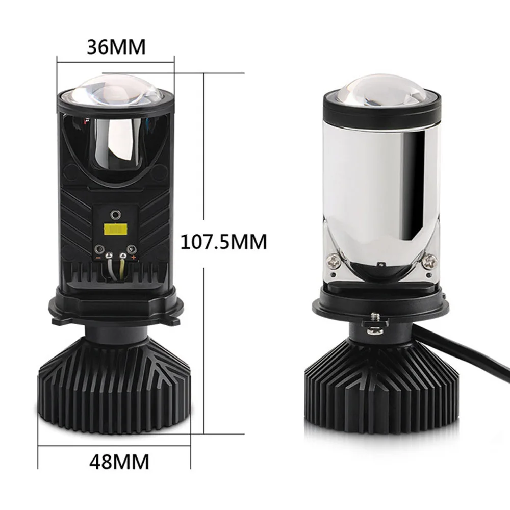 Y6 Turbo Fan H4 LED Headlights Car H4 Mini Projector Lens 6000K Super Bright 20000LM Hi Lo Beam Bulb LED Lights Car Light Lamp view 4