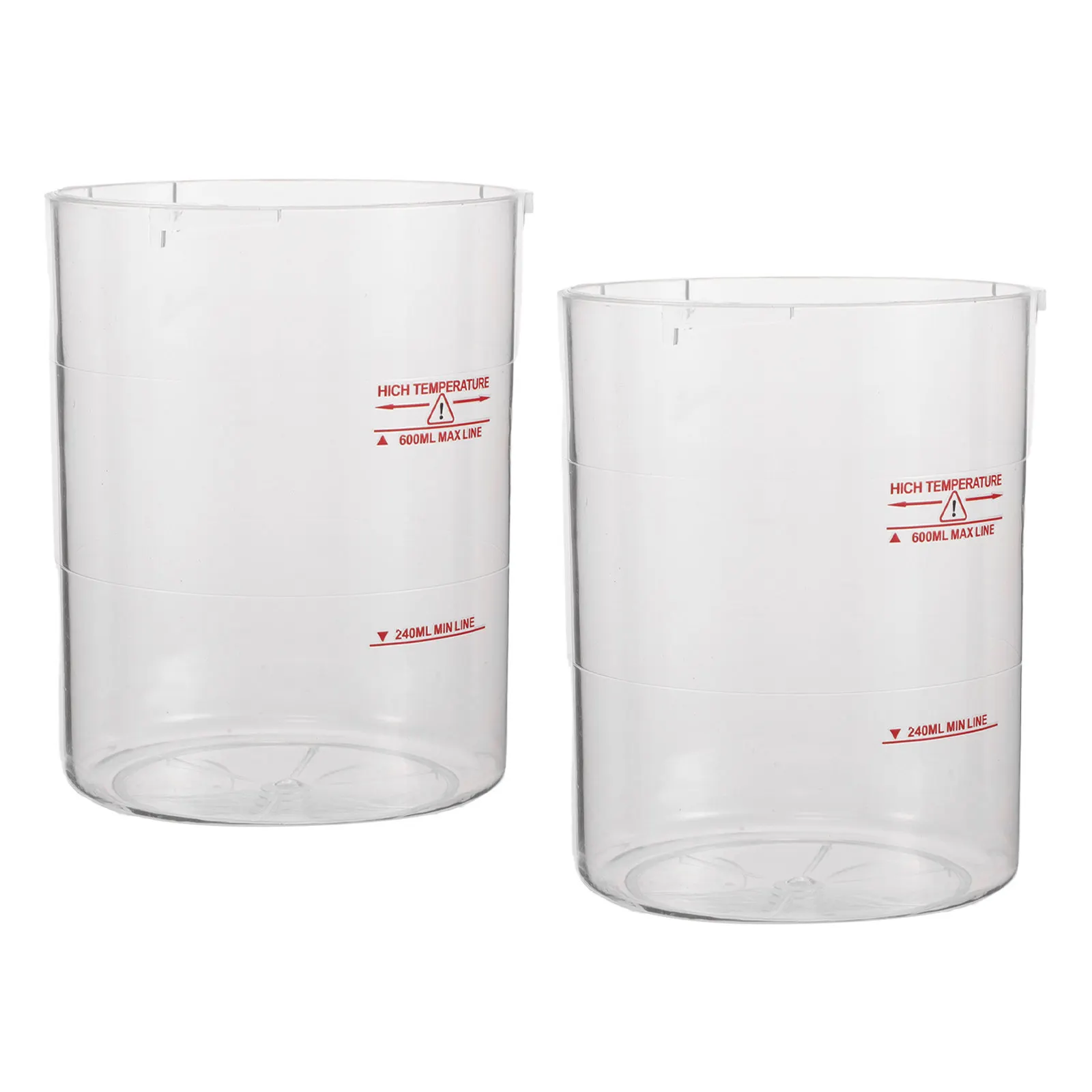 2Pcs Facial Steamer Water Jar Plastic Replacement Large Capacity Transparent Tank for Professional Home Salon Use