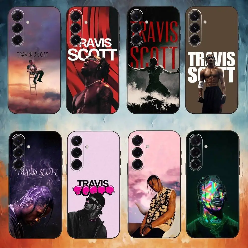 

singer T-Travis Scott Phone Case For Samsung Galaxy A73,A72,A71,A70,A53,A52,A51,Others Soft Black Cover