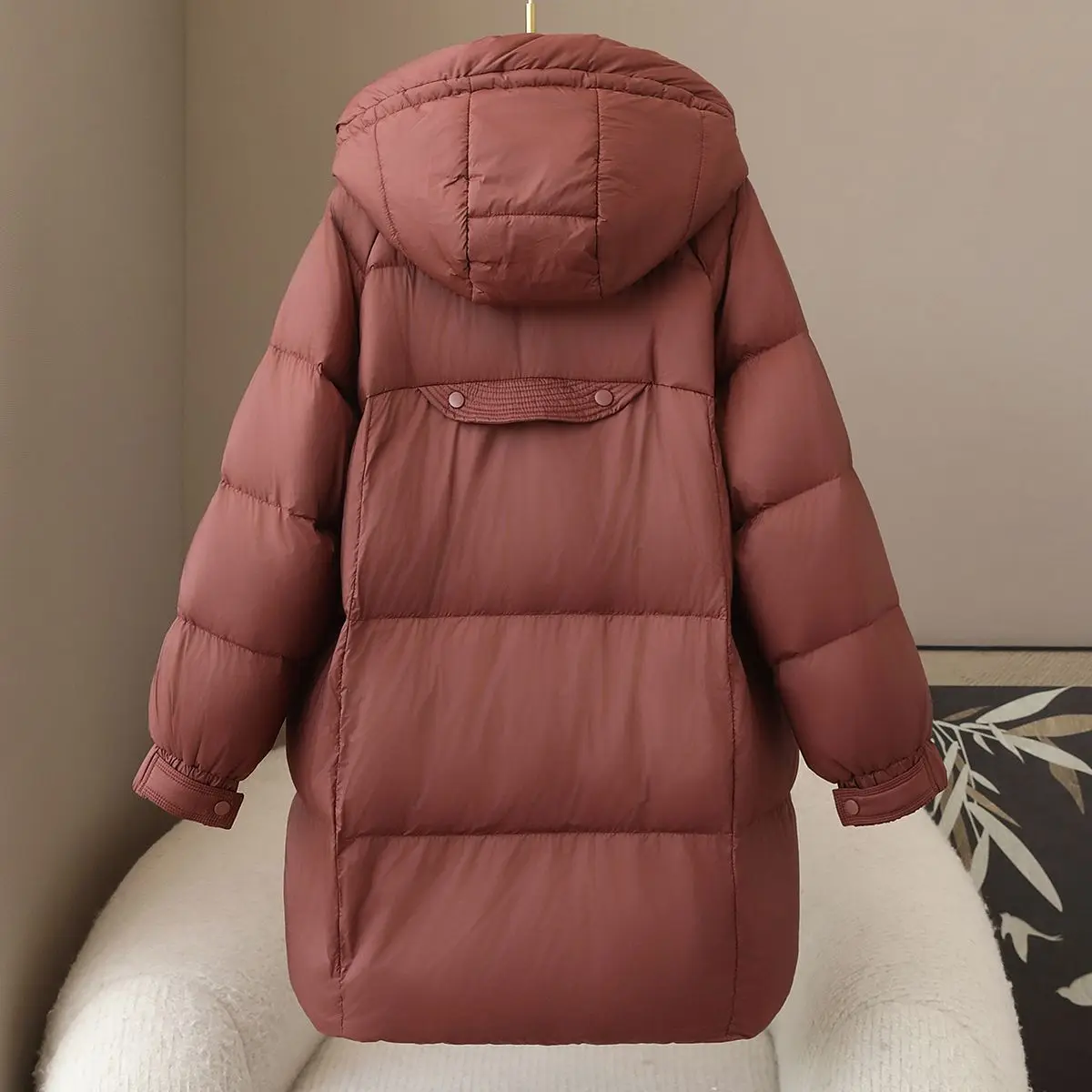 سترة نسائية شتوية جديدة بغطاء للرأس للتنقل سترة مقاومة للبرد