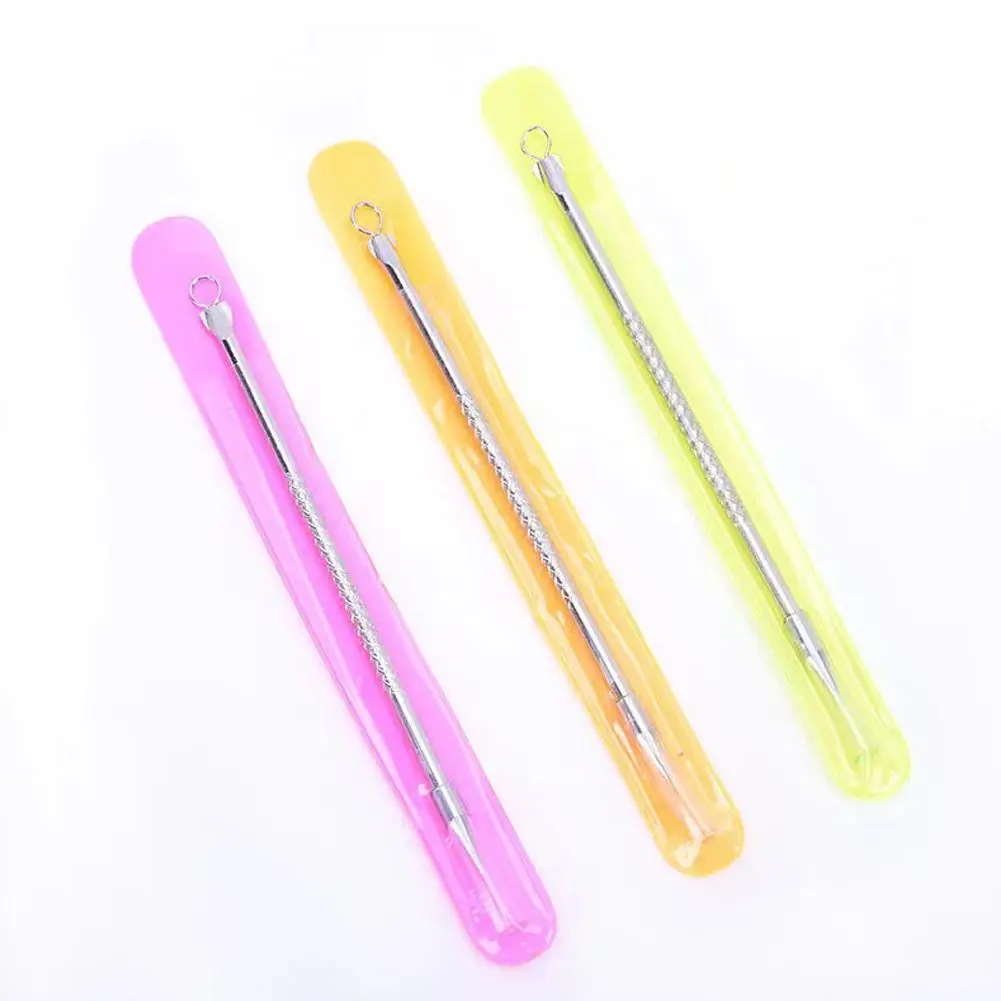 1/3/5 قطعة لون عشوائي البثرة Comedone حب الشباب بثرة العيب النازع مزيل الفولاذ المقاوم للصدأ الإبر إزالة أدوات العناية بالبشرة #6