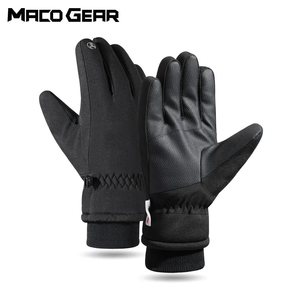 Guantes de esquí deportivos para hombre y mujer, manoplas cálidas antideslizantes con pantalla táctil, impermeables, para Snowboard, senderismo, escalada, ciclismo, nieve, Invierno