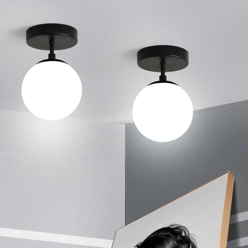 Moderne Stil E27 LED Wand Lampen Nordic Ball Wand Lichter für Flur Schlafzimmer Nachttisch Lampe Wand Leuchte Fabrik direkt verkäufe