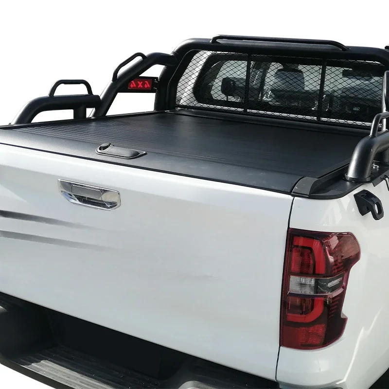 3‑Speed Manual Aluminum Roller Shutter Tonneau Cover Lockable Dustproof Pickup Bed Cover for Changan Kaicheng F70 Hunter Landtra