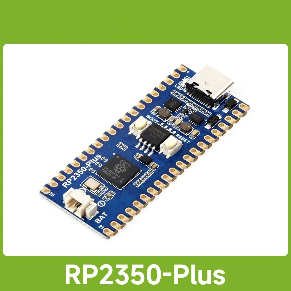 Waveshare RP2350-Plus Development Board, A Low-cost,High-performance Pico-like MCU Board Based On Raspberry Pi RP2350A Dual-core