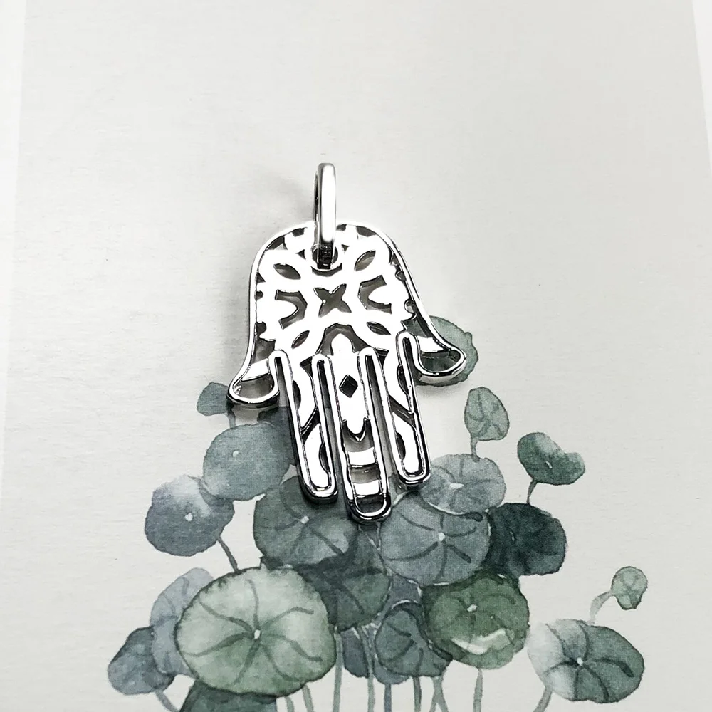 Pendant Hand of Fatima Brand New Fashion Glam Jewelry Europe 925 Sterling Silver Accessories Gift For Women Men