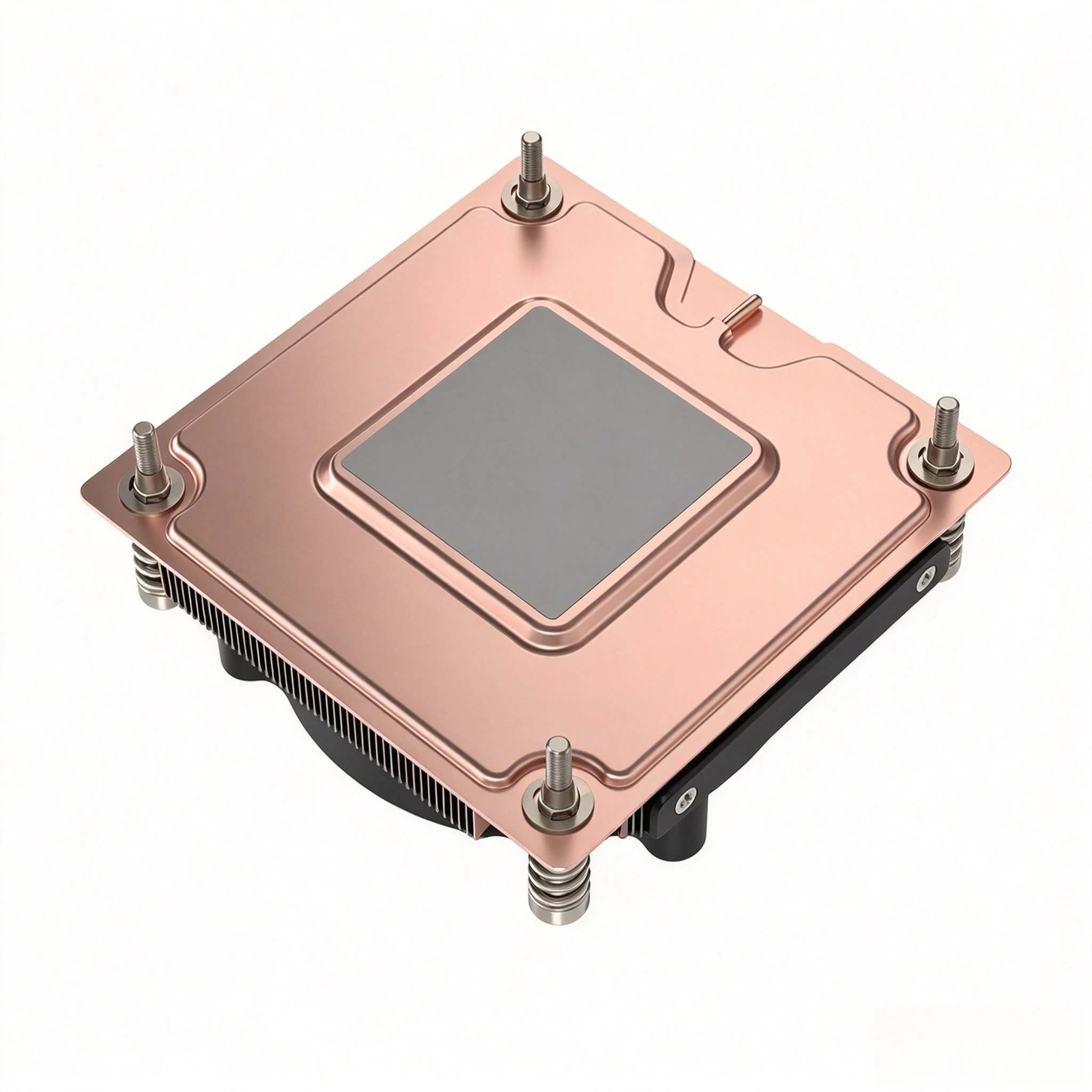 V12 1U Ultra-thin VC Soaking Plate Server All Copper 1700 1200 115X Side Blow Turbo Fan