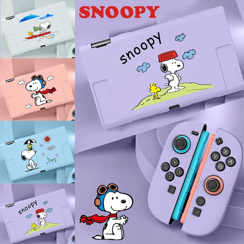 

Snoopy Protective Soft Case for Nintendo Switch 2 NS2 Anime TPU Cover Switch2 Game Console Split Anti-fall Accessories Gift