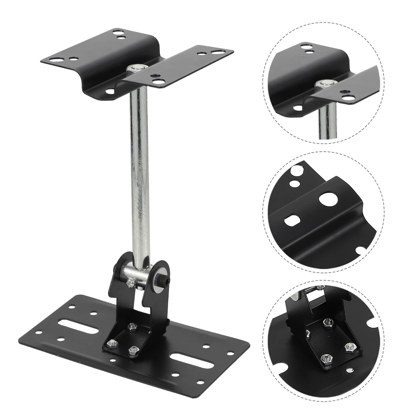 

1pc Universal Wall-Mounted Speaker Storage Rack Adjustable Sturdy Iron Speaker Stand Durable Lightweight Rotatable Ceiling Wall