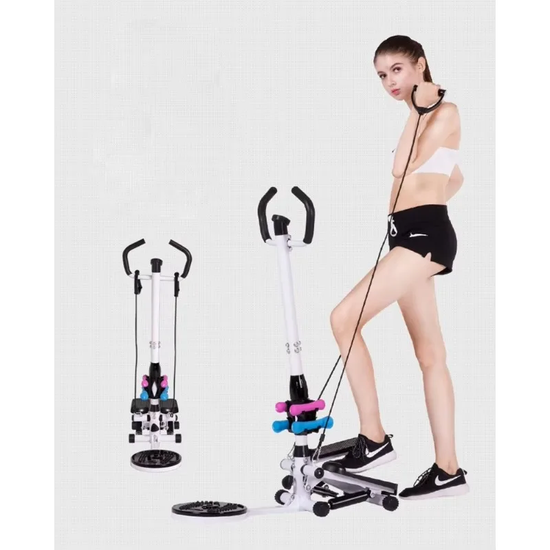 Multi Gym Foot Vertical Stepper-Commercial Fitness Machine with Yoga & Aerobic Functions, Twist Handle Design for Side Workouts