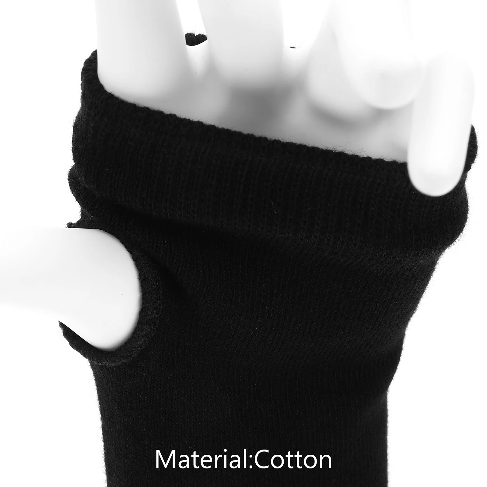 4 paia di scaldamuscoli per donna, maniche termiche leggere invernali, comode coperture elastiche a maniche lunghe con foro per il pollice