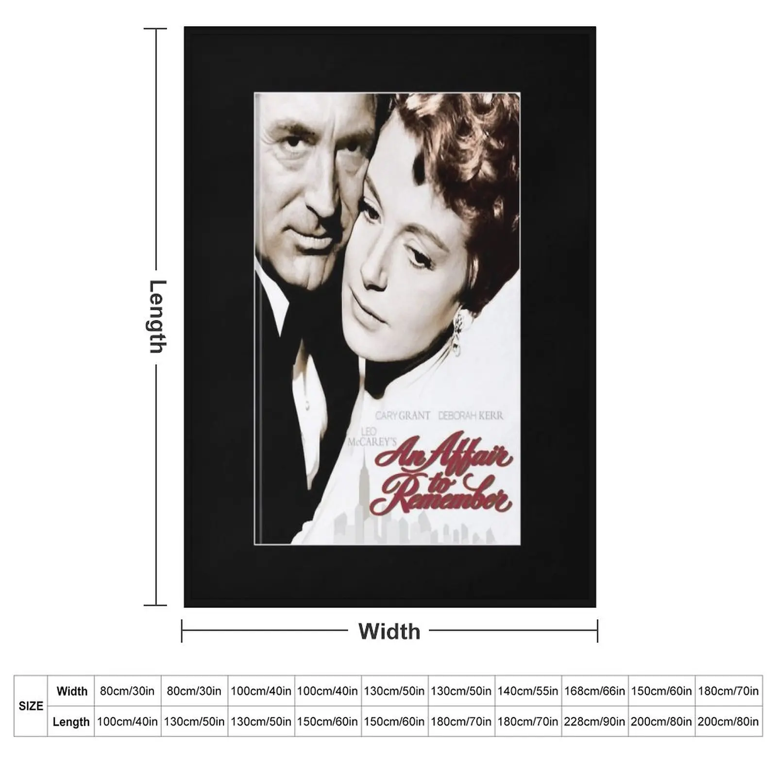 An Affair To Remember movie cover Cary Grant Throw Blanket blankets and throws Beautifuls Summer Baby Luxury St Blankets