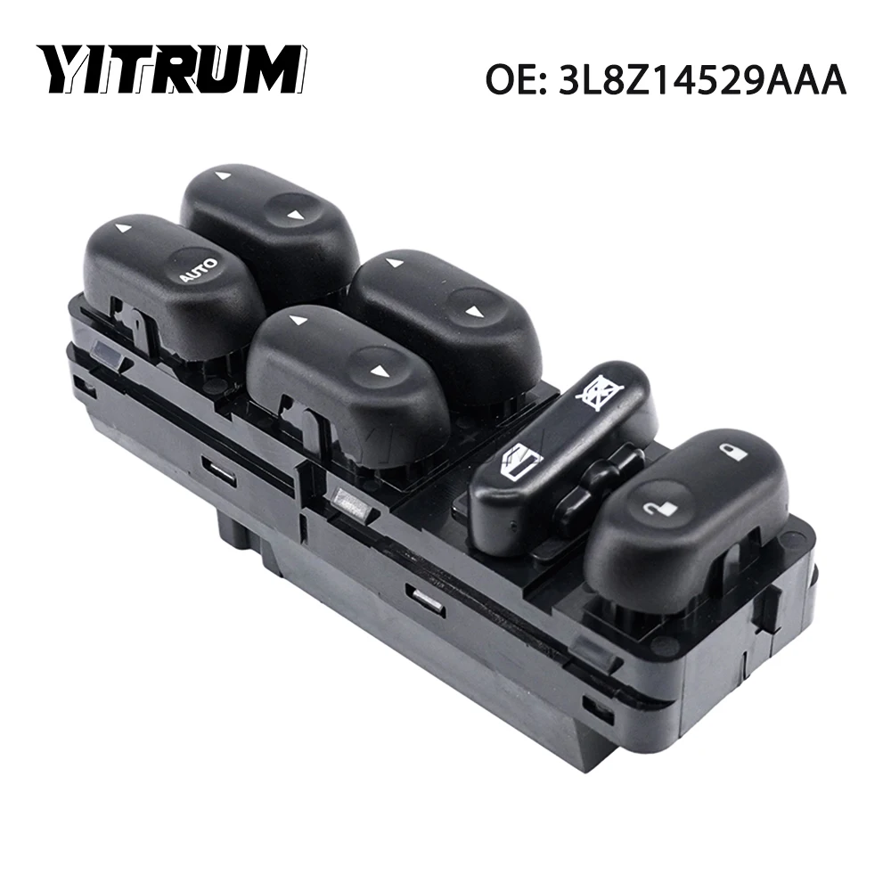 

YITRUM 3L8Z14529AAA 3L8Z-14529-AAA Left Side Car Window Switch For 2001-07 Ford Escape Marine For Mazda Tribute Mercury Mariner