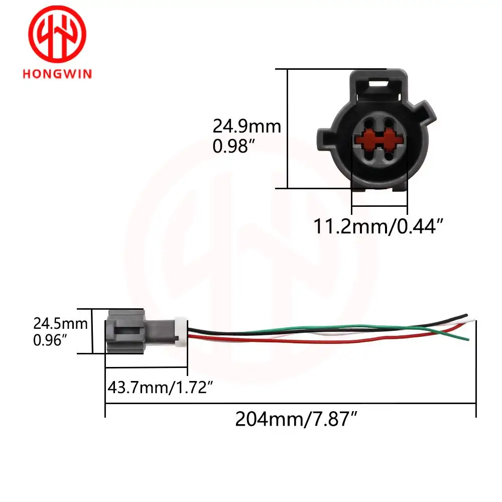 1/10PCS 4-Pin Oxygen Sensor Wire Harness Plug Pigtail Connector for Ford Fiesta Focus Ecosport | OE Replacement