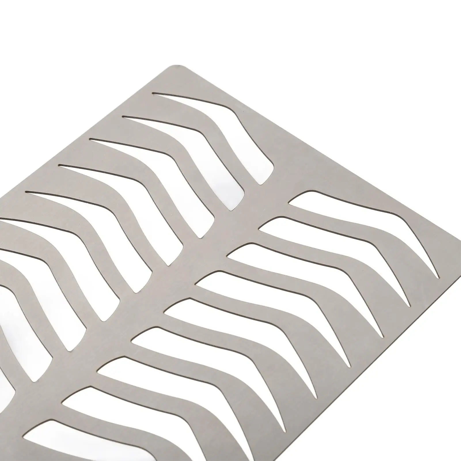 استنسل شفاه الحاجب من الفولاذ المقاوم للصدأ متين وسهل التنظيف وسميك للاستخدام الاحترافي في الصالونات #2