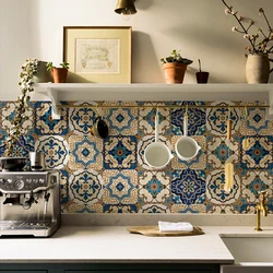 DIY Moroccan Tile Stickers For Kitchen Backsplash,Peel and Stick Bathroom PVC Tile Decor Waterproof Wall Sticker Furniture Decal