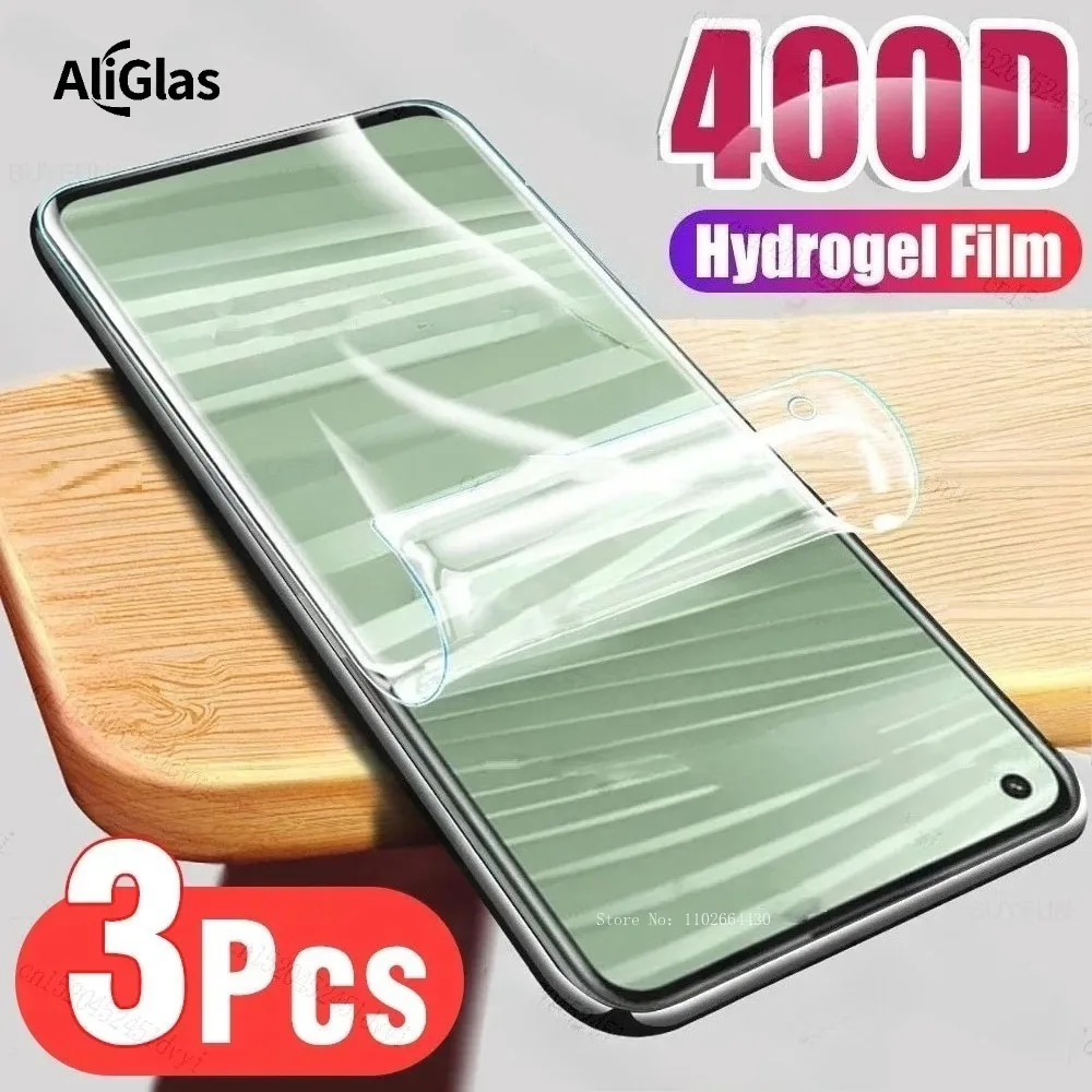 Film Hydrogel pour Realme GT 8 Pro GT 7T, 3 pièces, protecteur d'écran pour Realme GT 7 Pro Racing, haute définition, anti-empreintes digitales