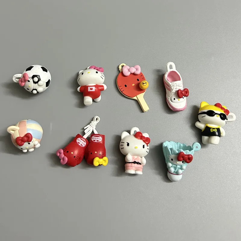 

Anime Hello Kitty Mini Boxing Glove Doll Simulated Badminton Pendant DIY Handmade Material Accessories Jewelry Cute Kt Cat Toys