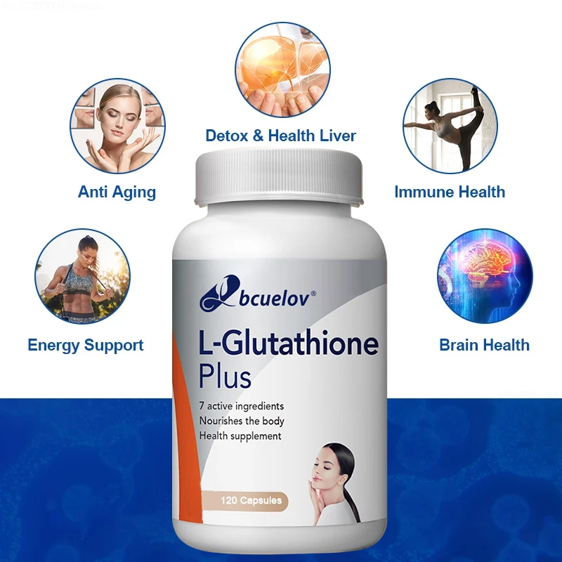 L-Glutathionsupplement-Natuurlijke Antioxidanten, Voedende Gezondheid, Huidverzorging, Niet-Gmo