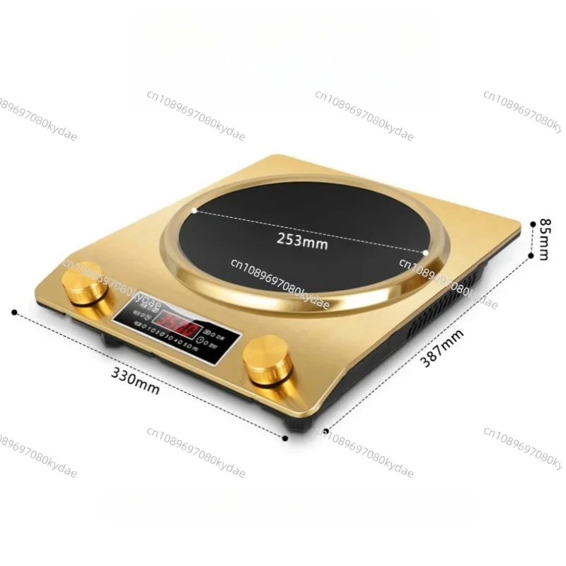 

220V 3500W Induction Cooker Concave Surface Energy Saving Stir Frying Electric Cooker Knob Control Electric Stove Kitchen