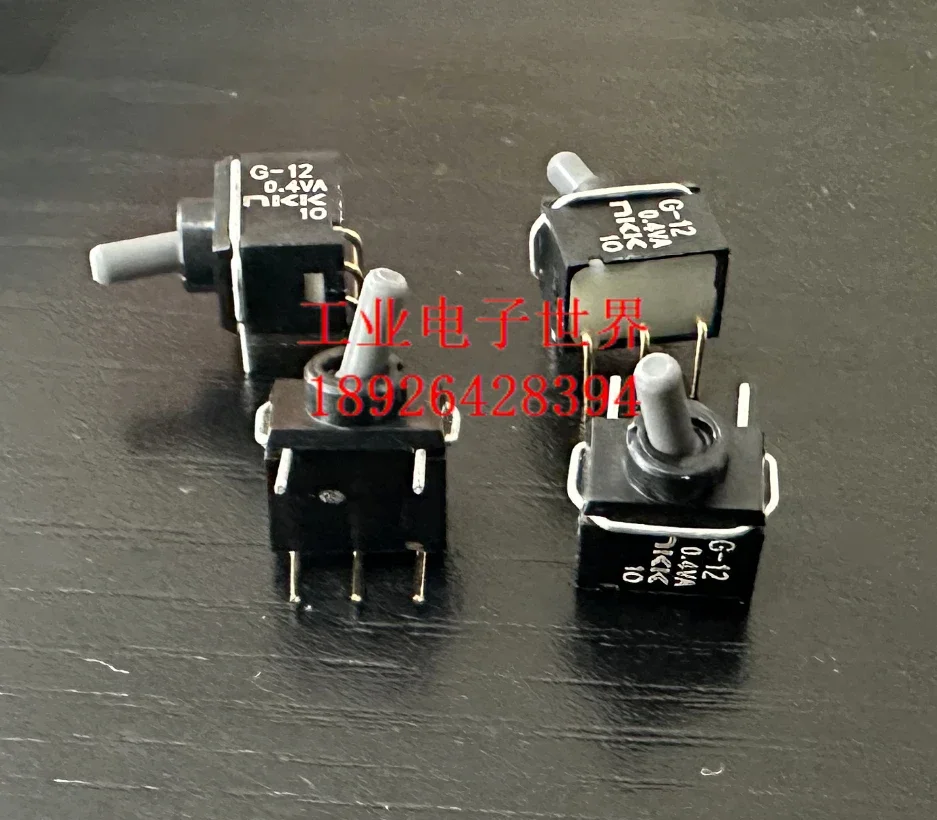 5PCS G-12AH button switch 3-pin 2-speed self-locking ON-ON right angle G12AH shake head switch