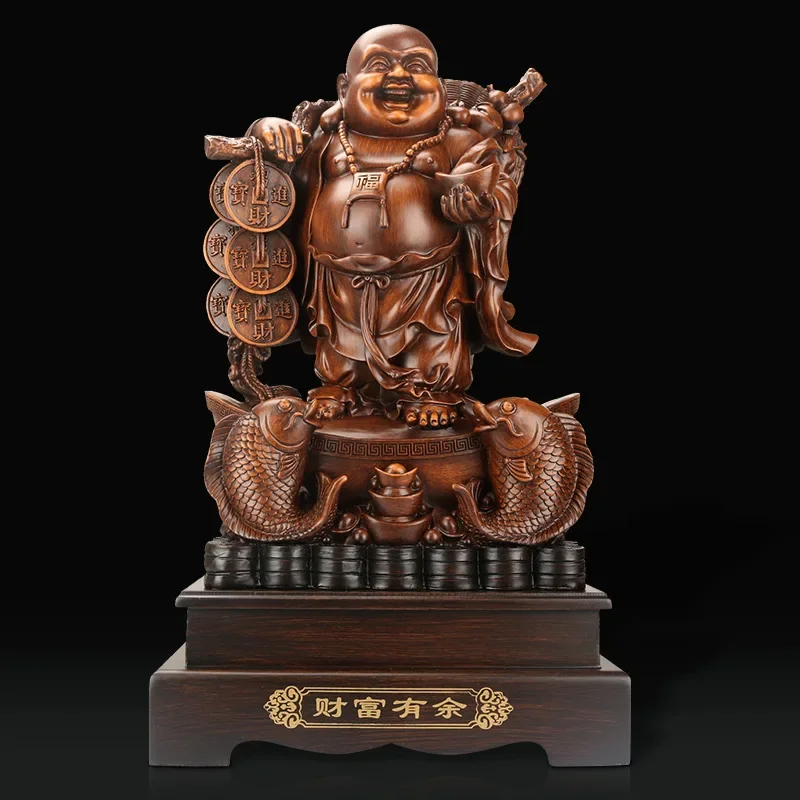 Chinese Resin Laughing Buddha Statue Four Styles of Lucky Dragon Tortoise Buddha Modern Art Sculpture Home Decoration