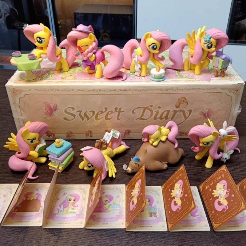 

Подлинная серия My Little Pony Fluttershy Sweet Diary, глухая коробка, орнамент, фигурка, мультяшный декор, коллекционныйbletoy, подарок-сюрприз