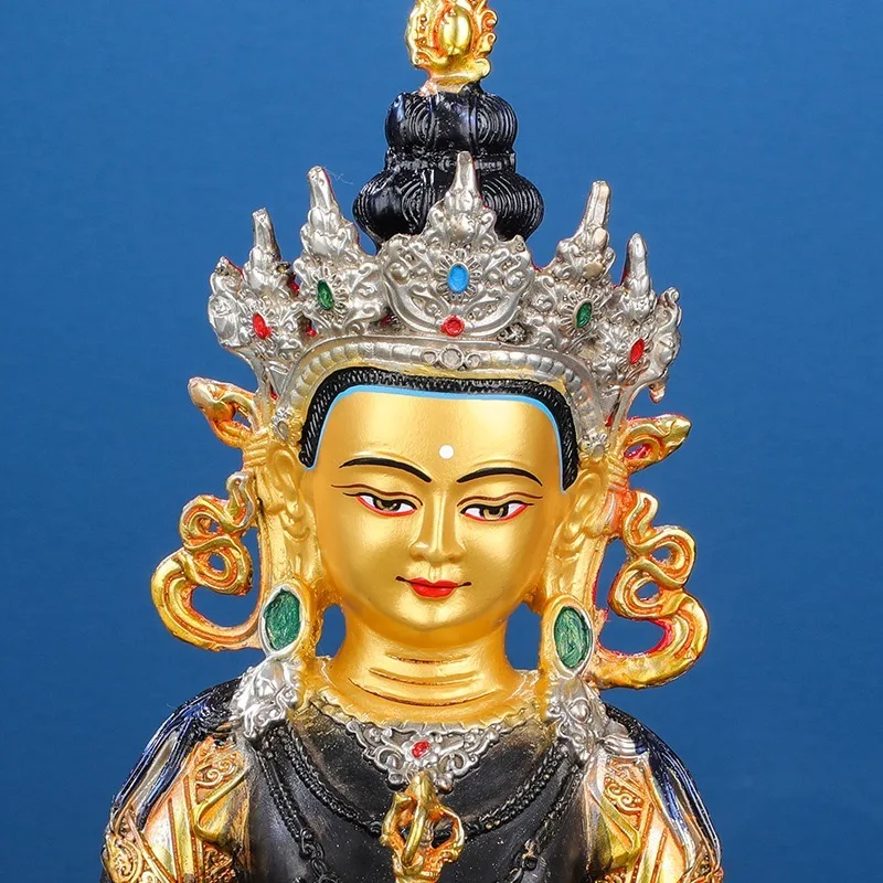 Bronze Vajrasattva Buddha statue, decorative item for worship, Vajrasattva home ethnic supplies, idol of the Saha Tri-Holy Buddh