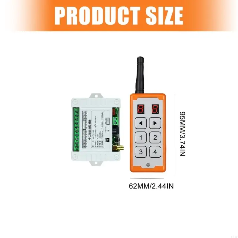 مجموعة مفاتيح التحكم عن بعد اللاسلكية متعددة الأجهزة 12 فولت 10 أمبير ABS الإسكان 2 وضع العمليات K1KF #5