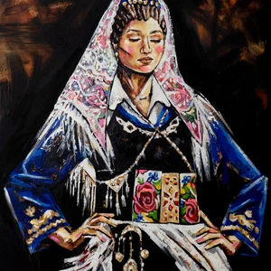 جدار الفن المرأة ألب اللوحة الزيتية في Frameless Cavnas امرأة مجردة الشكل صورة أعلى 8 مبيعات صورة امرأة عارية - No2