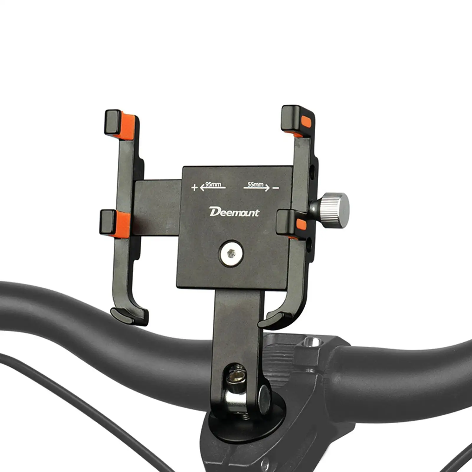 Aluminum Motorcycle Phone Holder Bike Phone Stand Bike Phone Mount Holder for Bicycles Electric Vehicles Motorcycles Treadmills