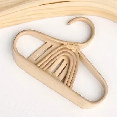 Rainbow Hanger Premium Rattan Clothes Hanger Clothing Organizer Compact Closet Storage Hangers For